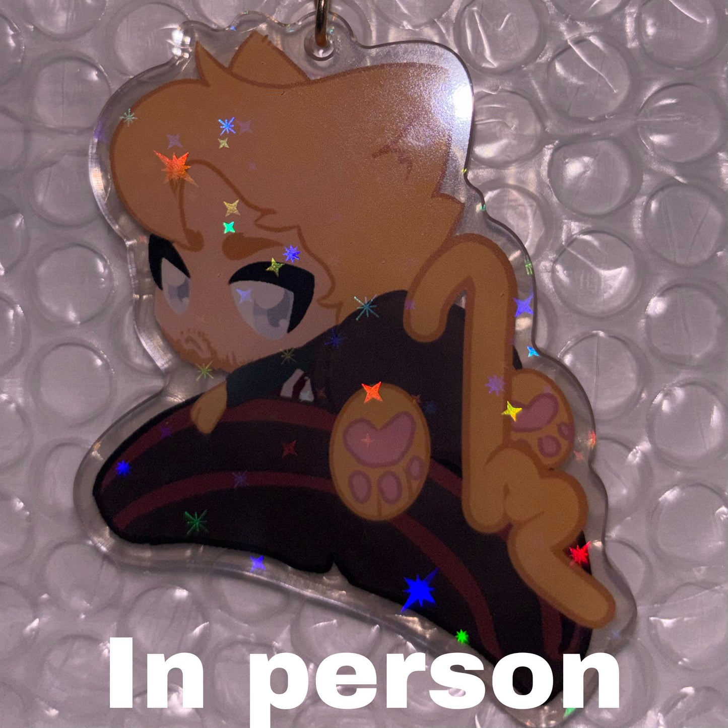 LIMITED Holographic Acrylic Kitty Walker Charm